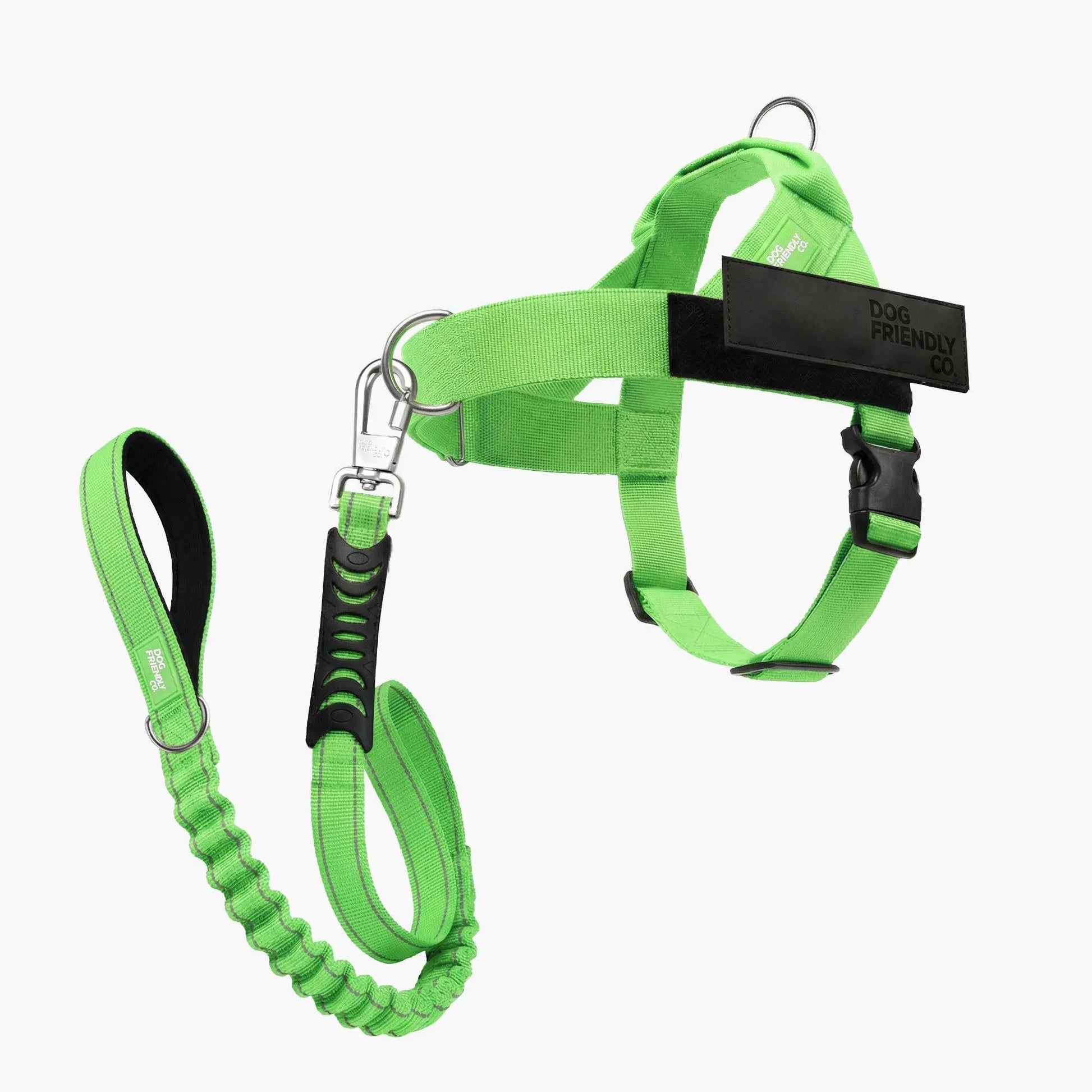 Dog Friendly Co. Harness + No-Pull D-Ring + Bungee Leash
