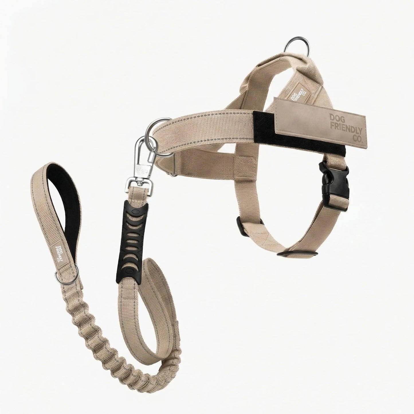 Dog Friendly Co. Harness + No-Pull D-Ring + Bungee Leash