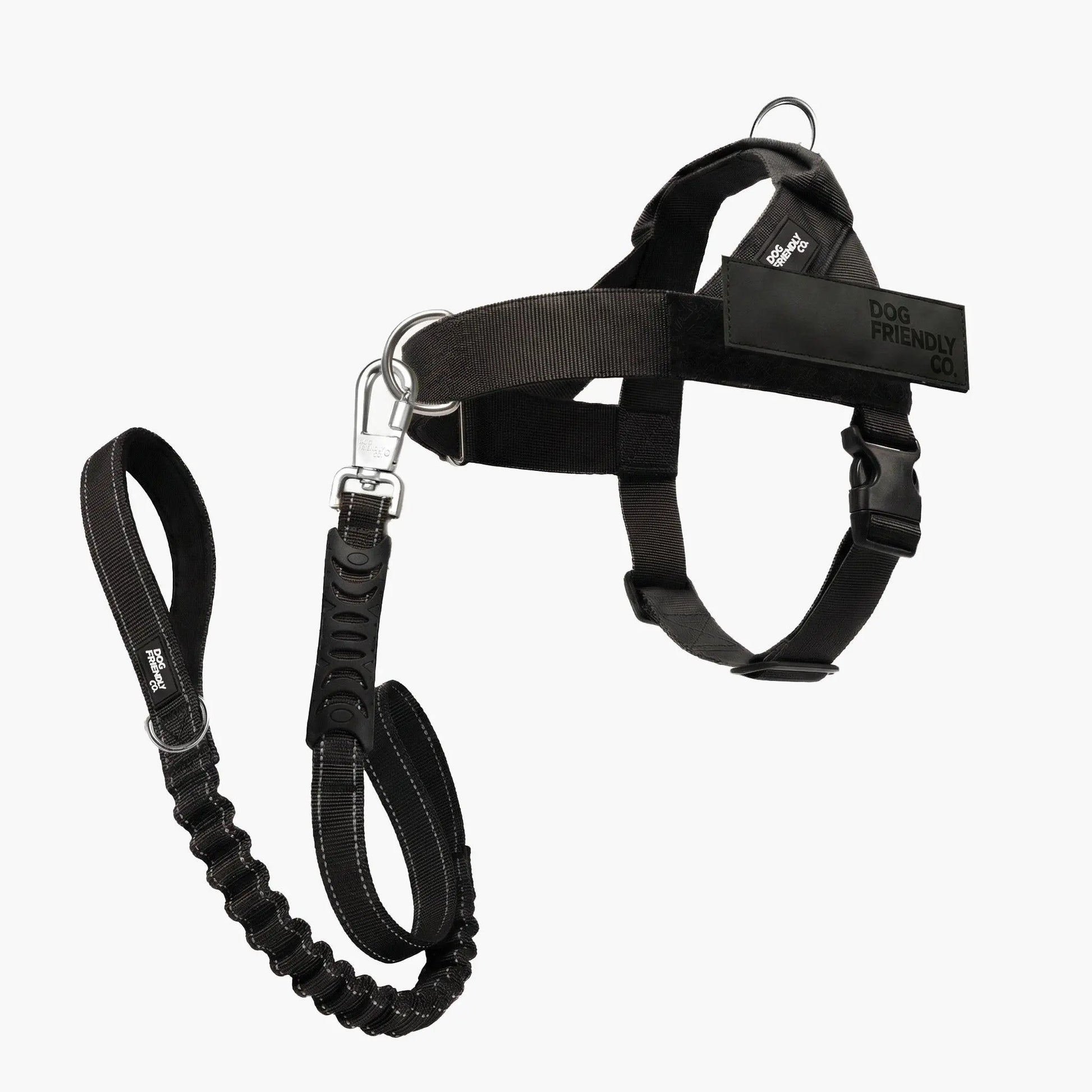 Dog Friendly Co. Harness + No-Pull D-Ring + Bungee Leash